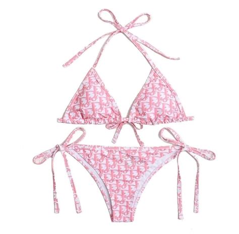 dior pink bikini|Designer Swimsuits & Bathing Suits for Women .